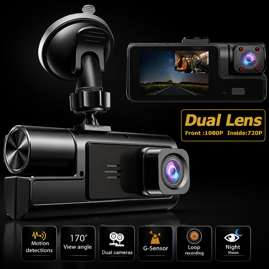 Dual Lens Dash Cam