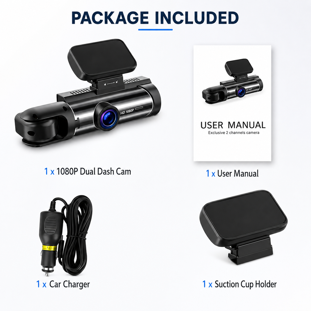 Dual Lens Dash Cam