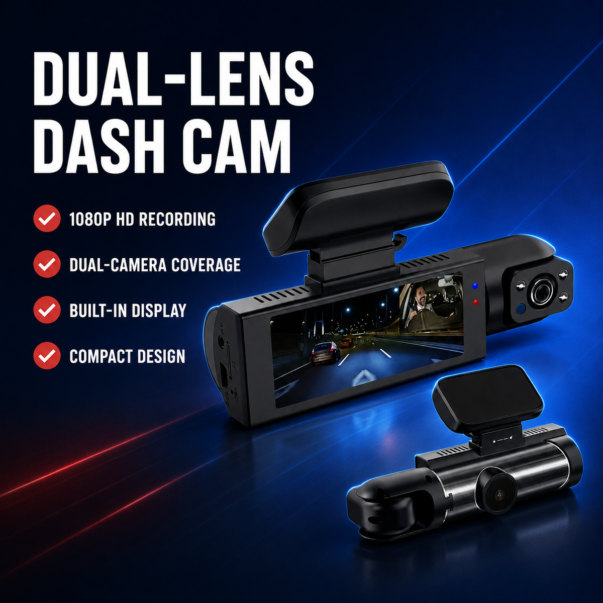Dual Lens Dash Cam