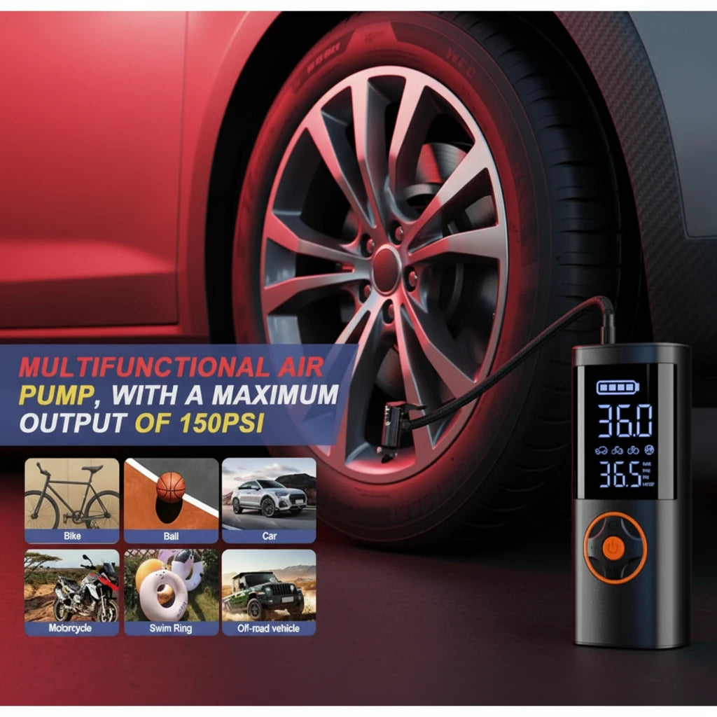 7-in-1 Car Jump Starter & Air Compressor