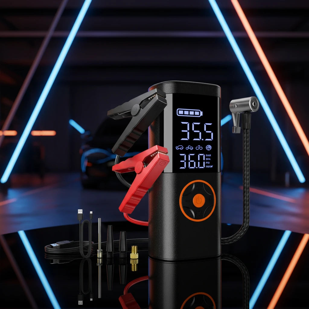 7-in-1 Car Jump Starter & Air Compressor