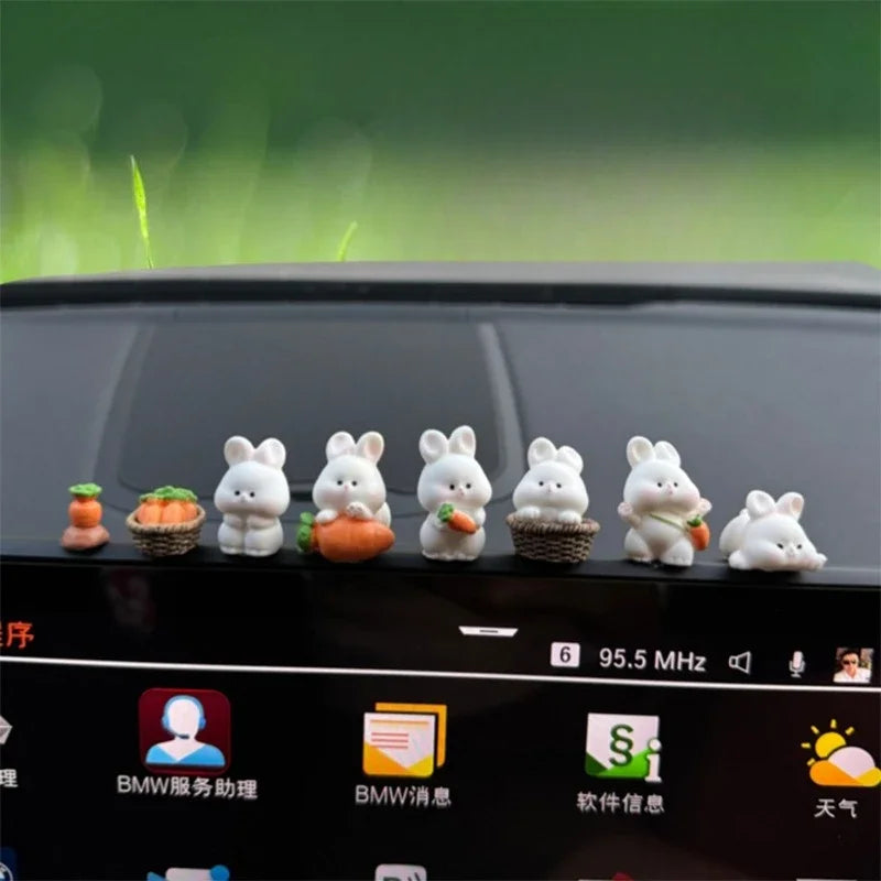 Cute Bunny Car Dashboard Decoration