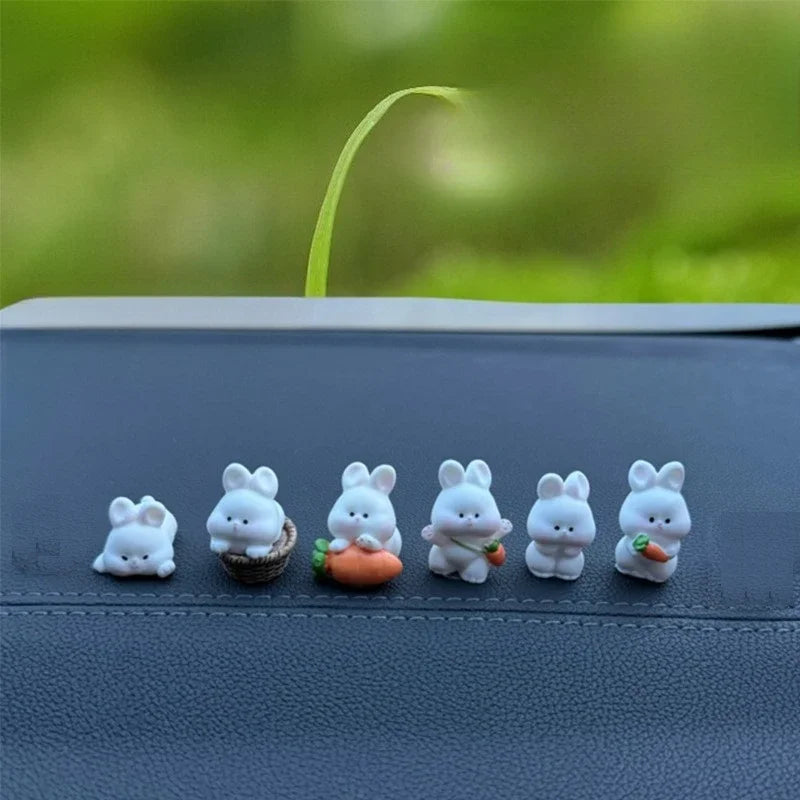 Cute Bunny Car Dashboard Decoration