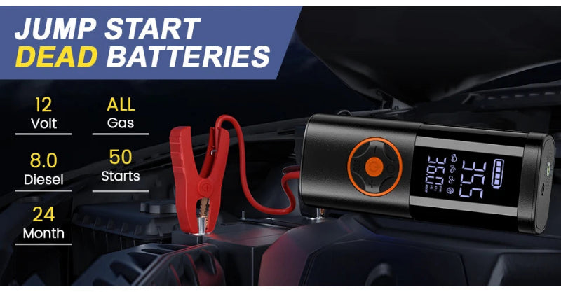 7-in-1 Car Jump Starter & Air Compressor