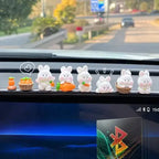Cute Bunny Car Dashboard Decoration